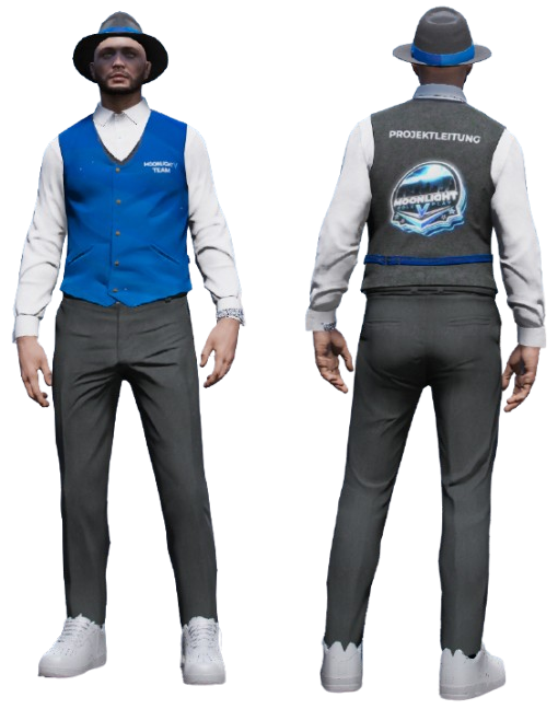 Admin Anzug Rückansicht